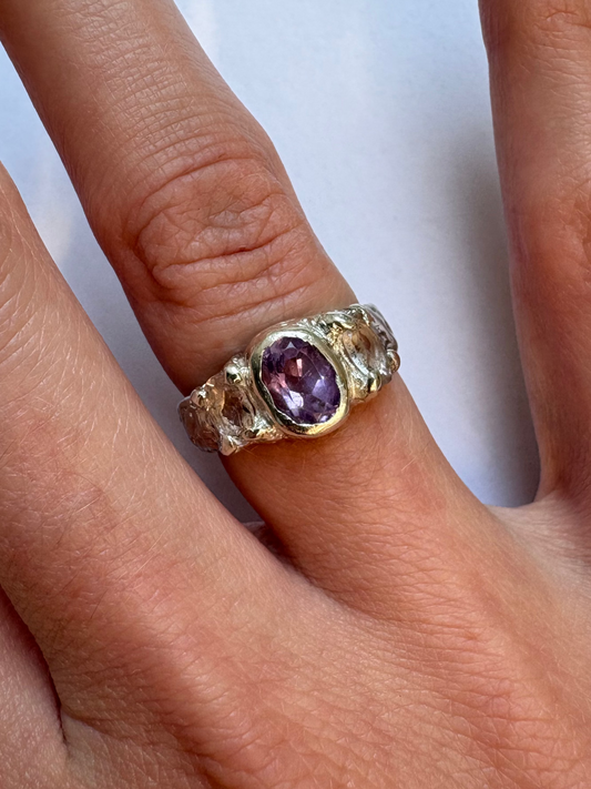 Amethyst Tourmaline Ring